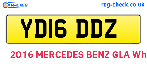 YD16DDZ are the vehicle registration plates.