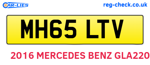 MH65LTV are the vehicle registration plates.