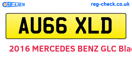 AU66XLD are the vehicle registration plates.