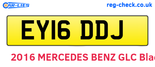EY16DDJ are the vehicle registration plates.