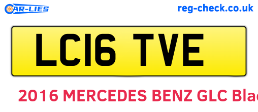 LC16TVE are the vehicle registration plates.