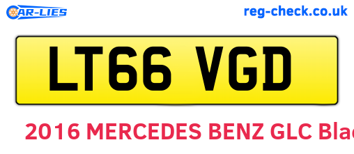 LT66VGD are the vehicle registration plates.