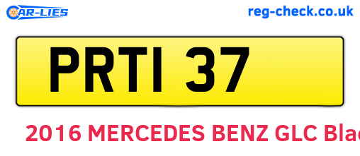 PRT137 are the vehicle registration plates.