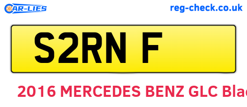 S2RNF are the vehicle registration plates.