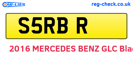 S5RBR are the vehicle registration plates.