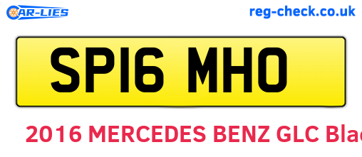 SP16MHO are the vehicle registration plates.