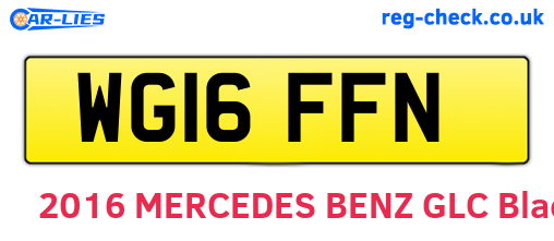 WG16FFN are the vehicle registration plates.