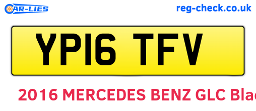YP16TFV are the vehicle registration plates.