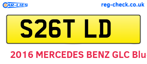S26TLD are the vehicle registration plates.
