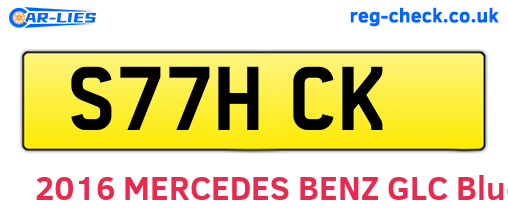 S77HCK are the vehicle registration plates.