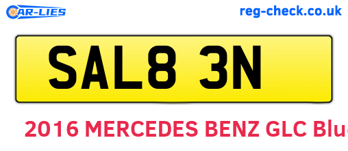 SAL83N are the vehicle registration plates.