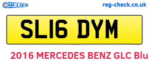 SL16DYM are the vehicle registration plates.