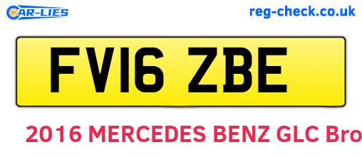 FV16ZBE are the vehicle registration plates.