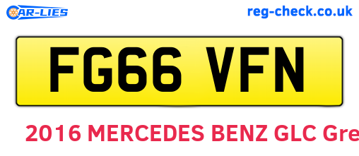 FG66VFN are the vehicle registration plates.