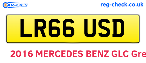 LR66USD are the vehicle registration plates.