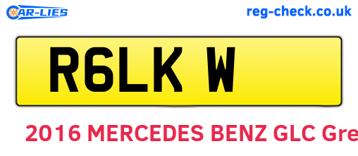 R6LKW are the vehicle registration plates.