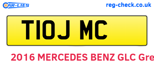 T10JMC are the vehicle registration plates.