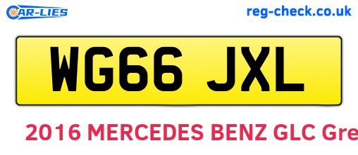 WG66JXL are the vehicle registration plates.