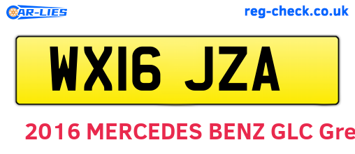 WX16JZA are the vehicle registration plates.
