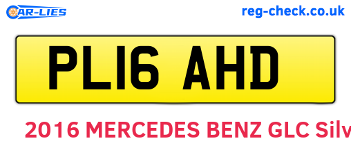PL16AHD are the vehicle registration plates.