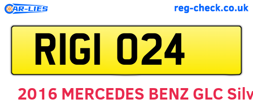 RIG1024 are the vehicle registration plates.