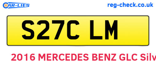 S27CLM are the vehicle registration plates.