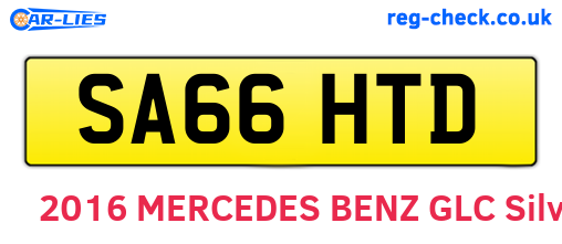 SA66HTD are the vehicle registration plates.
