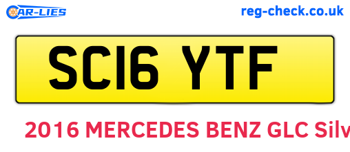 SC16YTF are the vehicle registration plates.