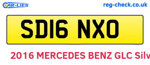 SD16NXO are the vehicle registration plates.