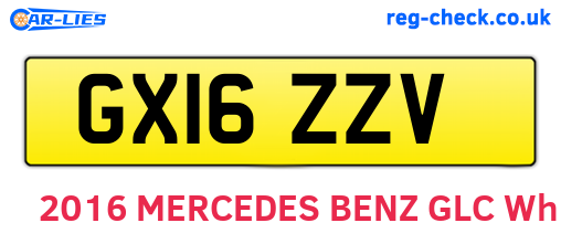 GX16ZZV are the vehicle registration plates.