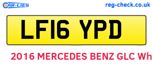 LF16YPD are the vehicle registration plates.