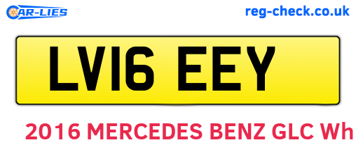 LV16EEY are the vehicle registration plates.
