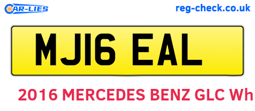 MJ16EAL are the vehicle registration plates.