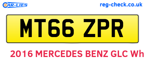 MT66ZPR are the vehicle registration plates.