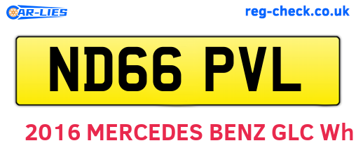 ND66PVL are the vehicle registration plates.