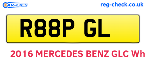 R88PGL are the vehicle registration plates.