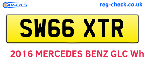 SW66XTR are the vehicle registration plates.