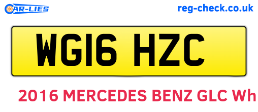 WG16HZC are the vehicle registration plates.