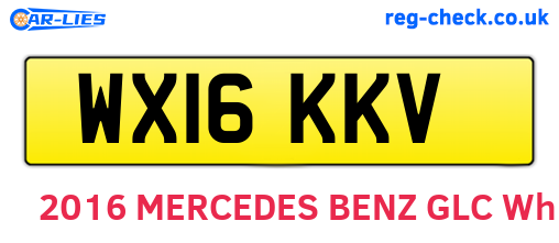 WX16KKV are the vehicle registration plates.