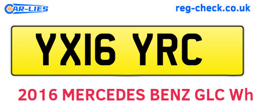 YX16YRC are the vehicle registration plates.