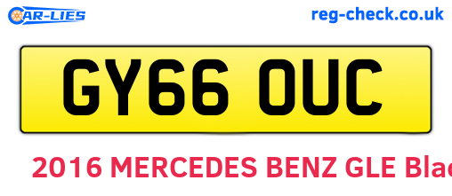 GY66OUC are the vehicle registration plates.