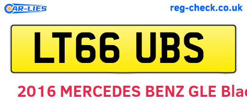 LT66UBS are the vehicle registration plates.