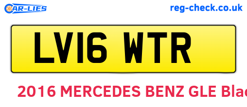 LV16WTR are the vehicle registration plates.