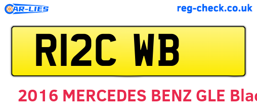 R12CWB are the vehicle registration plates.