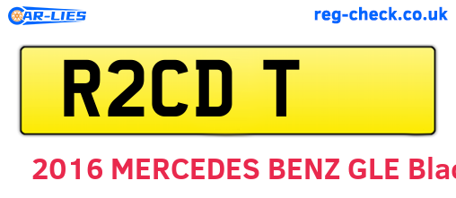 R2CDT are the vehicle registration plates.