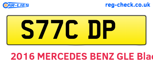 S77CDP are the vehicle registration plates.