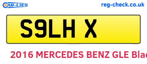 S9LHX are the vehicle registration plates.