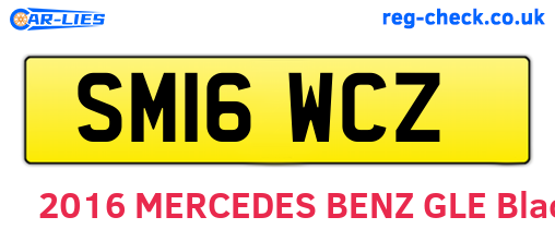 SM16WCZ are the vehicle registration plates.