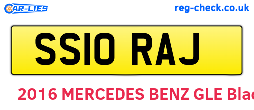SS10RAJ are the vehicle registration plates.