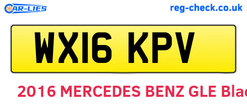 WX16KPV are the vehicle registration plates.